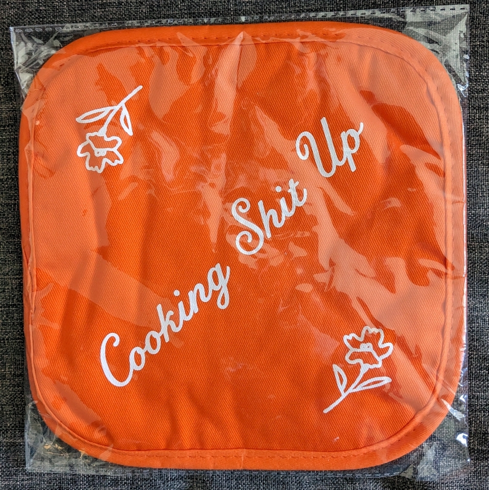 Cooking Shit Up pot holder